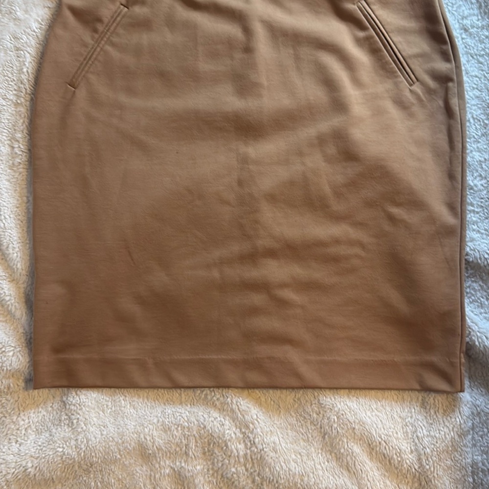 Donna Ricco Tan Mini Skirt